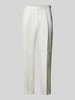 BOSS Relaxed Fit Leinenhose aus reinem Leinen Modell 'PERINO' Weiss