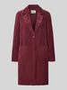 ONLY Regular fit lange jas met reverskraag model 'ASTRID' Bordeaux