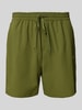 Les Deux Regular fit zwembroek met structuurmotief, model 'Stan' Groen