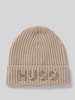 HUGO Mütze aus reiner Wolle Modell 'UNISEX' Beige