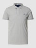 Gant Poloshirt mit Kontraststreifen Modell 'CONTRAST COLLAR' Silber Melange