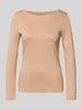 Christian Berg Woman Longsleeve mit Rundhalsausschnitt Camel