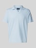 MCNEAL Poloshirt mit V-Ausschnitt Hellblau