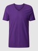 MCNEAL T-shirt z dekoltem w serek Fioletowy