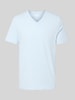 s.Oliver RED LABEL Regular Fit T-Shirt aus reiner Baumwolle Hellblau
