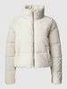 Only Gewatteerd jack met opstaande kraag Beige