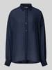 Essentiel Antwerp Loose Fit Hemdbluse mit Crêpe-Struktur Modell 'IFIRE' Marine