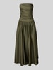 Jake*s Cocktail Abendkleid in Bandeau-Form Oliv