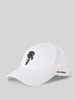 Karl Lagerfeld Basecap mit Label-Print Weiss