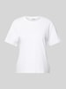 s.Oliver RED LABEL T-Shirt mit Seitenschlitzen Weiss