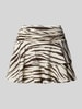 Gina Tricot Minirock aus Viskose-Mix im Stufen-Look Weiss