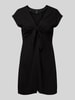 Vero Moda Mini-jurk met knoopdetail, model 'MYMILO' Zwart