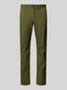 Tommy Hilfiger Straight fit chino van katoenmix Olijfgroen
