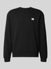 Calvin Klein Jeans Sweatshirt met labeldetail en ronde hals Zwart