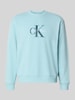 Calvin Klein Jeans Regular Fit Sweatshirt mit Logo-Print Modell 'Terry' Hellblau