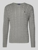 Polo Ralph Lauren Regular Fit Strickpullover aus reiner Baumwolle Modell 'DRIVER' Hellgrau