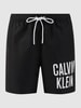 Calvin Klein Underwear Spodenki kąpielowe z nadrukiem z logo Czarny