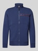 Joy Sweatjack met labeldetail, model 'G-Style' Donkerblauw