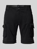Alpha Industries Regular Fit Cargoshorts mit Label-Stitching Modell 'CREW SHORT' Black