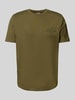 Gant Regular Fit T-Shirt mit Label-Stitching und Rundhalsausschnitt Oliv
