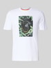BOSS Orange Regular fit T-shirt van puur katoen, model 'ANIMALI' Wit