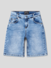 Blue Effect Relaxed fit korte jeans met labelpatch aan de achterkant Lichtblauw