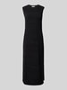 Christian Berg Woman Strickkleid mit Lochmuster Black