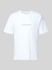 Jack & Jones T-Shirt mit Label-Print Modell 'BILLYBURG' Weiss
