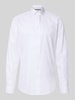 Jake*s Slim Fit Business-Hemd mit Kentkragen und extra langem Arm Weiss