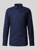 ETERNA SLIM FIT Slim Fit Business-Hemd mit Kentkragen Marine