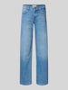 Only Wide Leg Jeans aus Baumwoll-Mix Modell 'JUDY' Hellblau