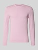 MCNEAL Strickpullover aus Baumwoll-Kaschmir-Mix mit Rundhalsausschnitt Hellrosa