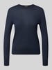 BOSS Regular Fit Pullover aus reiner Schurwolle Modell 'Ferpina' Marine