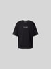 MAISON KITSUNÉ Oversized T-Shirt aus Baumwolle Black