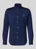 Polo Ralph Lauren Regular fit vrijetijdsoverhemd met logostitching, model 'Estate' Marineblauw