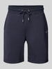 Gant Regular fit korte broek met elastische band Marineblauw