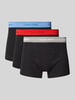 Calvin Klein Underwear Boxershort met elastische band met logo in een set van 3 stuks Rood