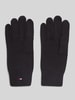 Tommy Hilfiger Handschuhe aus Baumwoll-Mix mit Woll-Anteil Black
