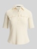 Lauren Ralph Lauren Slim Fit T-Shirt aus Baumwoll-Mix Modell 'HAIDELLE' Sand