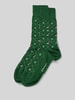 Burlington Socken mit Label-Detail Modell 'X-Mas Argyle' Gruen