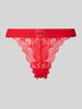 HUGO String aus femininer Spitze Modell 'STRING RL LACE' Rot