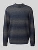 G-Star Raw Strickpullover aus Viskose mit Label-Stitching Modell 'Gradient' Mittelgrau