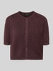 VERO MODA regular fit gebreid jack met korte mouw model 'VMDOFFY' Donkerrood
