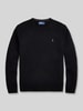 Polo Ralph Lauren Regular Fit Pullover aus reiner Wolle Black
