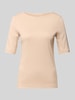 Christian Berg Woman T-Shirt mit U-Boot-Ausschnitt Mud