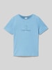 s.Oliver RED LABEL T-shirt met motief- en statementprint Bleu