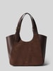 FURLA Tote Bag aus echtem Leder Modell 'Dora' Dunkelbraun
