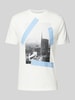 ARMANI EXCHANGE T-shirt met labelprint Offwhite