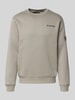 G-Star Raw Sweatshirt mit Label-Print Hellgrau