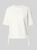 Marc Cain T-Shirt aus Modal-Mix mit Schleifen-Details Offwhite